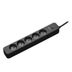 Сетевой фильтр Perfeo Power Stream, 2400W, 5 розеток, 5 м, черный (PF_C3968) Power Stream, 2400W, 5 розеток, 5 м, черный (PF_C3968)