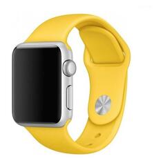 Ремешок Red Line силиконовый для Apple Watch 38-40mm S3/S4/S5 SE/S6/S7/S8, яркий желтый (УТ000032923) силиконовый для Apple Watch 38-40mm S3/S4/S5 SE/S6/S7/S8, яркий желтый (УТ000032923)
