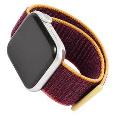 Ремешок Mobility нейлоновый для Apple Watch 38-40mm S3/S4/S5 SE/S6/S7/S8, дикая слива с розовым/оранжевым краем (УТ000027919) нейлоновый для Apple Watch 38-40mm S3/S4/S5 SE/S6/S7/S8, дикая слива с розовым/оранжевым краем (УТ000027919)