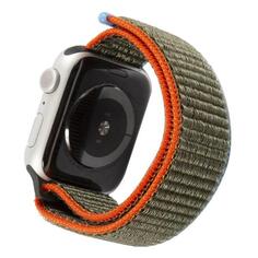 Ремешок Mobility нейлоновый для Apple Watch 42-44mm S3/S4/S5 SE/S6/S7/S8, оливковый с синим/красным краем (УТ000027925) нейлоновый для Apple Watch 42-44mm S3/S4/S5 SE/S6/S7/S8, оливковый с синим/красным краем (УТ000027925)