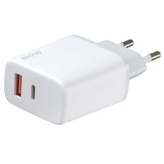 Сетевое зарядное устройство AXXA USB-A + USB-C, PD, QC 3.0, 20W, белое (2404) USB-A + USB-C, PD, QC 3.0, 20W, белое (2404)