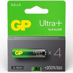Батарейки GP Ultra+ Alkaline LR6 (АА), 4 шт (15AUPA21-2CRSB4) Ultra+ Alkaline LR6 (АА), 4 шт (15AUPA21-2CRSB4)
