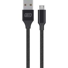 Кабель AXXA USB/microUSB, 2А, нейлон, 1 м, чёрный (7261) USB/microUSB, 2А, нейлон, 1 м, чёрный (7261)