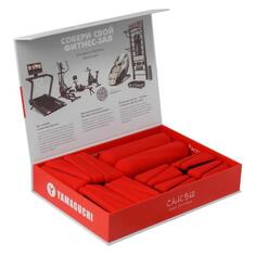 Набор утяжелителей для фитнеса YAMAGUCHI Workout Set, утяжелители + гантели 1 кг, черный/красный Workout Set, утяжелители + гантели 1 кг, черный/красный