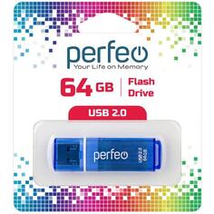 USB-флешка Perfeo C13 USB 64GB Blue (PF-C13N064) C13 USB 64GB Blue (PF-C13N064)