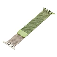 Ремешок Mutural для Apple Watch Series 9 41mm, металлический, зеленый/золотистый для Apple Watch Series 9 41mm, металлический, зеленый/золотистый