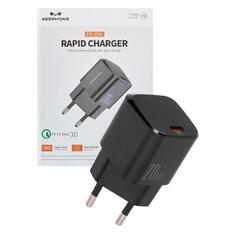 Сетевое зарядное устройство Keephone для Apple USB Type-C 20W Black (2039321506227) для Apple USB Type-C 20W Black (2039321506227)