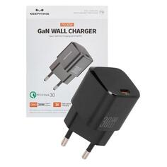 Сетевое зарядное устройство Keephone для iPhone 15 USB Type-C 30W Black (2039321507453) для iPhone 15 USB Type-C 30W Black (2039321507453)