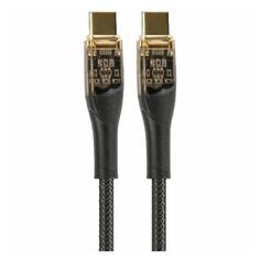 Кабель Perfeo Premium USB Type-C, нейлон, 60W, 1 м, черный (LD_C3851) Premium USB Type-C, нейлон, 60W, 1 м, черный (LD_C3851)