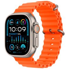 Смарт-часы Apple Watch Ultra 2 49mm Titanium Case with Orange Ocean Band (MREH3) Watch Ultra 2 49mm Titanium Case with Orange Ocean Band (MREH3)