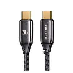 Кабель Usams US-SJ581 U82 USB Type-C 240W PD3.1 Zinc Alloy, 2 м, черный (УТ000034767) US-SJ581 U82 USB Type-C 240W PD3.1 Zinc Alloy, 2 м, черный (УТ000034767)