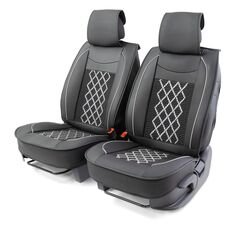 Накидки на сиденье CARPERFORMANCE передние, экокожа, 2 шт Black/Gray (CUS-2092 BK/GY) передние, экокожа, 2 шт Black/Gray (CUS-2092 BK/GY)