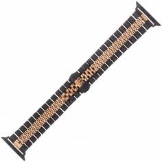 Ремешок BandRate Smart универсальный, 42/44 мм, золотистый/черный (RAPBRS111BRG-42-44MM) универсальный, 42/44 мм, золотистый/черный (RAPBRS111BRG-42-44MM)