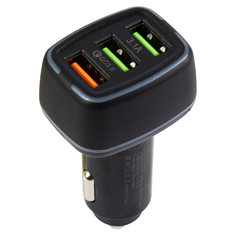 Автомобильное зарядное устройство Red Line Tech USB QС 3.0 18W + 2xUSB 3,1А C23 Black (УТ000027495) Tech USB QС 3.0 18W + 2xUSB 3,1А C23 Black (УТ000027495)