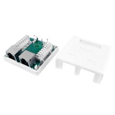 Компьютерная розетка Hyperline SB1-2-8P8C-C6-SH-WH (430237) SB1-2-8P8C-C6-SH-WH (430237)