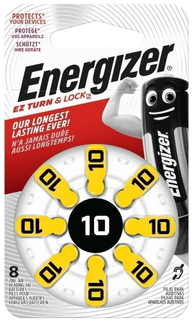 Батарейки для слухового аппарата Energizer Zinc Air 10 PS TL8, 8 шт Zinc Air 10 PS TL8, 8 шт
