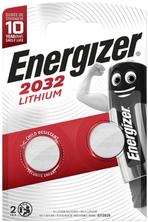 Батарейки Energizer Miniatures Lithium CR2032 FSB, 2 шт. Miniatures Lithium CR2032 FSB, 2 шт.