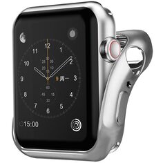 Чехол InterStep для Apple Watch 40mm, спортивный, силикон, серебро (HWE-AWC40MSL-NP0017O-K400) для Apple Watch 40mm, спортивный, силикон, серебро (HWE-AWC40MSL-NP0017O-K400)