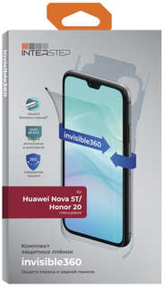 Защитная пленка InterStep invisible360 для Huawei Nova 5T/Honor 20 (IS-SF-HUANOVA5T-360AFCL-UNI) invisible360 для Huawei Nova 5T/Honor 20 (IS-SF-HUANOVA5T-360AFCL-UNI)