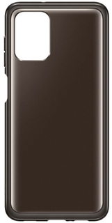 Чехол Samsung Soft Clear Cover для Galaxy A12, чёрный (EF-QA125) Soft Clear Cover для Galaxy A12, чёрный (EF-QA125)