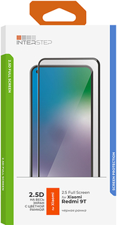 Защитное стекло с рамкой 2.5D InterStep для Xiaomi Redmi 9T Black (IS-TG-XIA00RE9T-02AFB0-ELGD00) для Xiaomi Redmi 9T Black (IS-TG-XIA00RE9T-02AFB0-ELGD00)