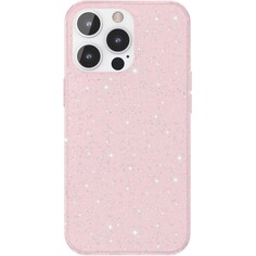 Чехол Deppa Chic для Apple iPhone 13 Pro, розовый/прозрачный/серебристые блестки (87926) Chic для Apple iPhone 13 Pro, розовый/прозрачный/серебристые блестки (87926)