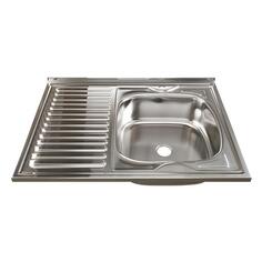 Мойка кухонная MIXLINE ML 60x80, нержавеющая сталь (527971) ML 60x80, нержавеющая сталь (527971)