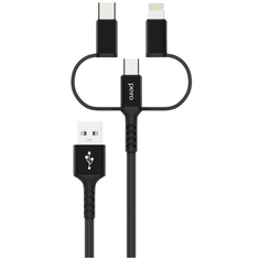 Кабель Pero DC-06 Universal 3 в 1, 2А, 2 м, черный (PRDC-06U2MB) DC-06 Universal 3 в 1, 2А, 2 м, черный (PRDC-06U2MB)