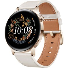 Смарт-часы HUAWEI Watch GT 3 Gold Stainless Steel/White Leather (MIL-B19) Watch GT 3 Gold Stainless Steel/White Leather (MIL-B19)