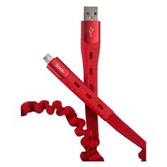 Кабель Hoco U78 Cotton Treasure USB/microUSB, 1,2 м, красный (21518) U78 Cotton Treasure USB/microUSB, 1,2 м, красный (21518)