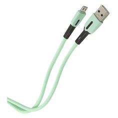 Кабель Usams USB/micro-USB, с индикатором, силиконовый, 1 м, мятный (SJ432USB03) USB/micro-USB, с индикатором, силиконовый, 1 м, мятный (SJ432USB03)