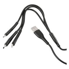 Кабель Usams USB Type-C/micro USB/Lightning, 3 в 1, 1 м, черный (SJ367USB01) USB Type-C/micro USB/Lightning, 3 в 1, 1 м, черный (SJ367USB01)