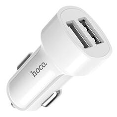 Автомобильное зарядное устройство Hoco Z2A, 2хUSB, 2.4A, белый (69546) Z2A, 2хUSB, 2.4A, белый (69546)