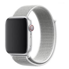 Ремешок Red Line нейлоновый для Apple Watch 38-40mm S3/S4/S5 SE/S6/S7/S8, белый (УТ000032928) нейлоновый для Apple Watch 38-40mm S3/S4/S5 SE/S6/S7/S8, белый (УТ000032928)