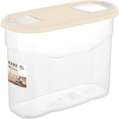 Банка для сыпучих продуктов Plast Team Dune, 2,5 л, шампань (PT1022/МВМШП-10) Dune, 2,5 л, шампань (PT1022/МВМШП-10)