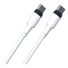 Кабель Red Line Touch, Type-C/Type-C, Liquid Silicone, усиленный коннектор, PD, 3 А, 1 м, белый (УТ000030894) Touch, Type-C/Type-C, Liquid Silicone, усиленный коннектор, PD, 3 А, 1 м, белый (УТ000030894)