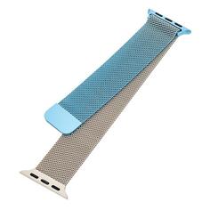 Ремешок Mutural для Apple Watch Series 5 44mm, металлический, синий/золотистый для Apple Watch Series 5 44mm, металлический, синий/золотистый