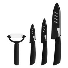 Набор кухонных ножей STONBERG 4 в 1, керамика, белый (KC-101W-S) 4 в 1, керамика, белый (KC-101W-S)