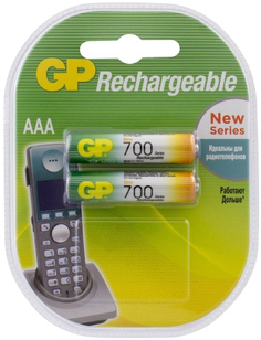 Аккумуляторы GP АAА (HR03) 700 мАч, 2 шт (70PROAAAHC-CR2) АAА (HR03) 700 мАч, 2 шт (70PROAAAHC-CR2)