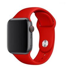 Ремешок Red Line силиконовый для Apple Watch 38-40mm S3/S4/S5 SE/S6/S7/S8, официальный красный (УТ000036305) силиконовый для Apple Watch 38-40mm S3/S4/S5 SE/S6/S7/S8, официальный красный (УТ000036305)