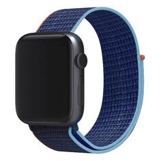 Ремешок Red Line нейлоновый для Apple Watch 42-44mm S3/S4/S5 SE/S6/S7/S8, морская глубина с оранжевым/синим краем (УТ000036310) нейлоновый для Apple Watch 42-44mm S3/S4/S5 SE/S6/S7/S8, морская глубина с оранжевым/синим краем (УТ000036310)