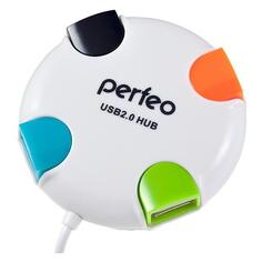 Разветвитель для компьютера Perfeo PF-VI-H020 USB-HUB 4 Port White (PF_4284) PF-VI-H020 USB-HUB 4 Port White (PF_4284)