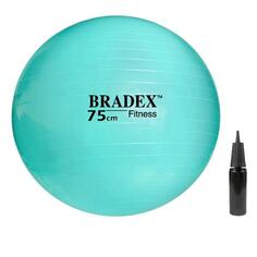 Мяч для фитнеса Bradex Фитбол-75, с насосом, мятный (1023) Фитбол-75, с насосом, мятный (1023)