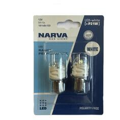 Автомобильные лампы Narva Range Power LED 12V P21W 2,8W BA15s White, 2 шт (18148) Range Power LED 12V P21W 2,8W BA15s White, 2 шт (18148)