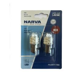 Автомобильные лампы Narva Range Power LED 12V P21W 2,8W BA15s Red, 2 шт (18151) Range Power LED 12V P21W 2,8W BA15s Red, 2 шт (18151)