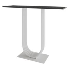 Консольный стол GENGLASS Arfeo 100, 1000х350х800 мм, белое подстолье с черной столешницей (GGK-02-3-2-100) Arfeo 100, 1000х350х800 мм, белое подстолье с черной столешницей (GGK-02-3-2-100)