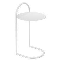 Журнальный столик GENGLASS Evezer, металлический, 70х40х40 см, белый (GGT-15-3) Evezer, металлический, 70х40х40 см, белый (GGT-15-3)