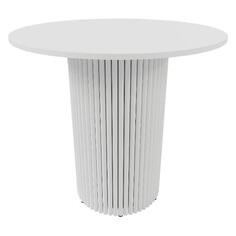 Обеденный стол GENGLASS Trubis Wood L, с трубчатым подстольем, 80х80х75 см, белый (GGT-03-3-3-L-80) Trubis Wood L, с трубчатым подстольем, 80х80х75 см, белый (GGT-03-3-3-L-80)