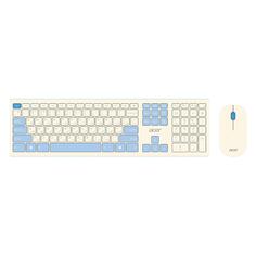 Комплект клавиатура+мышь Acer OCC205 White OCC205 White