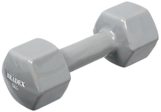 Гантель Bradex SF 0538 обрезиненная, 5 кг, серая SF 0538 обрезиненная, 5 кг, серая
